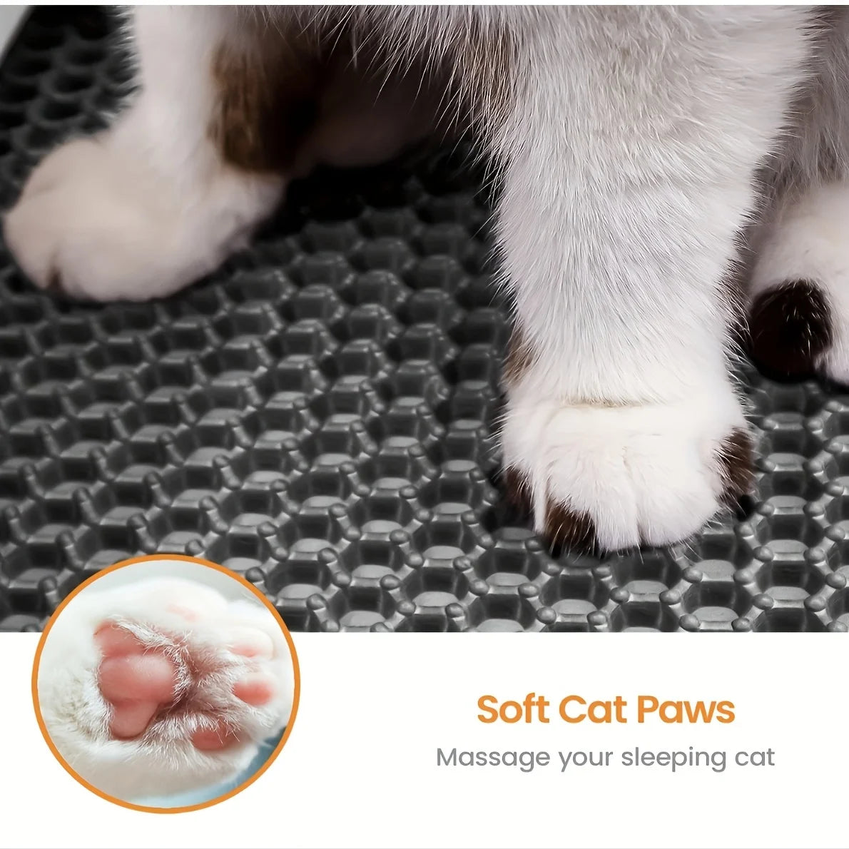 Cat Litter Mat EVA Double Layer Cat Litter Mat Cat Litter Basin Sand Falling Mat Eva Cat Litter Mat Cat Nest Mat Pet Mat