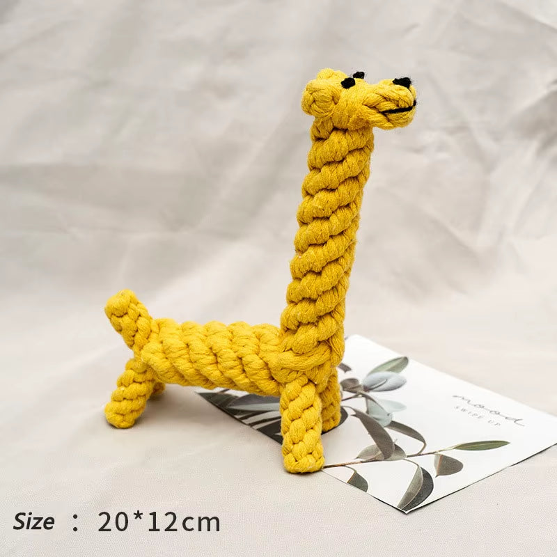 1Pcs Bite Resistant Pet Dog Chew Toys for Small Dogs Cleaning Teeth Puppy Dog Rope Knot Ball Toy Playing Animals Dogs Toys Pets